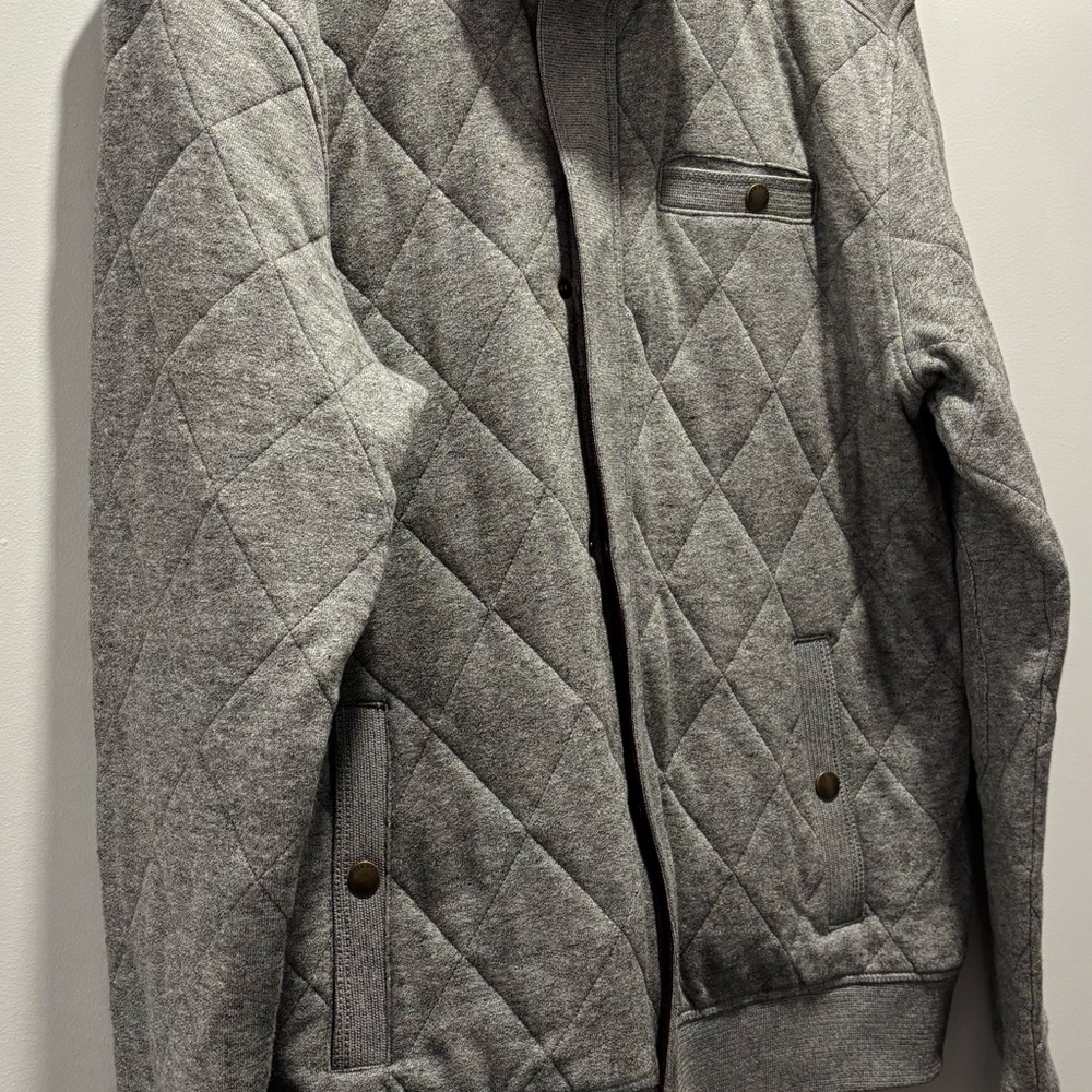 Ted Baker Gray Quilted Puffer Jacket